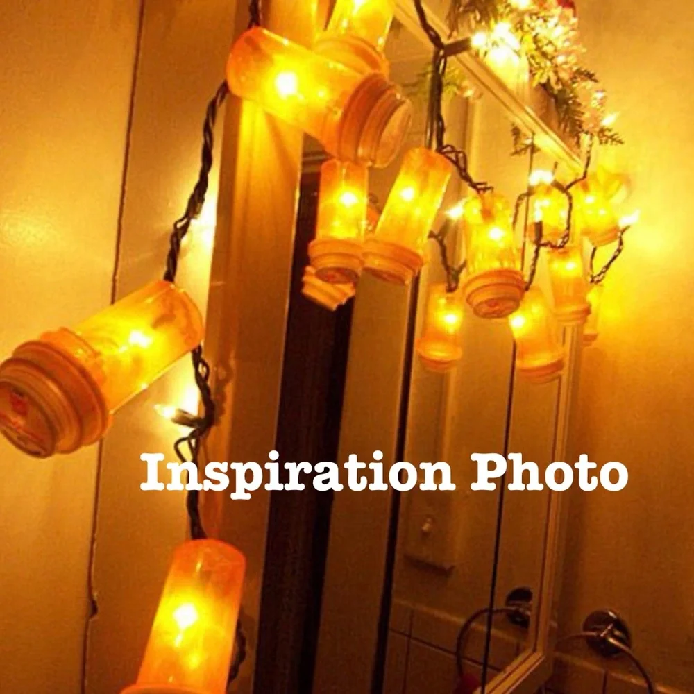 Pill bottle light strand, healthcare graduation Christmas party light strand